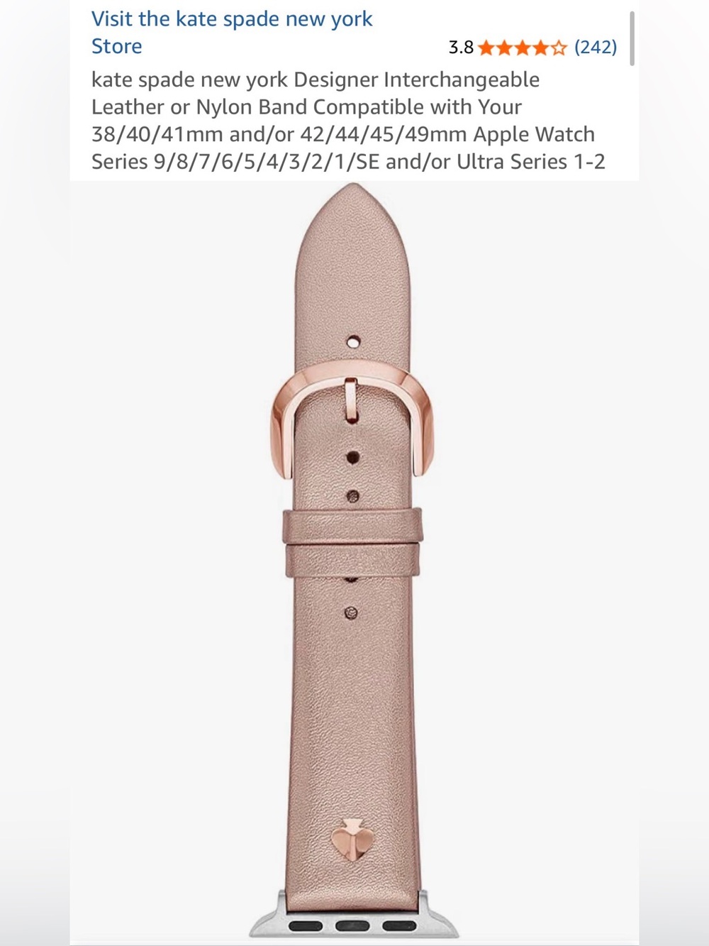 Kate Spade NY Designer Watch Band
